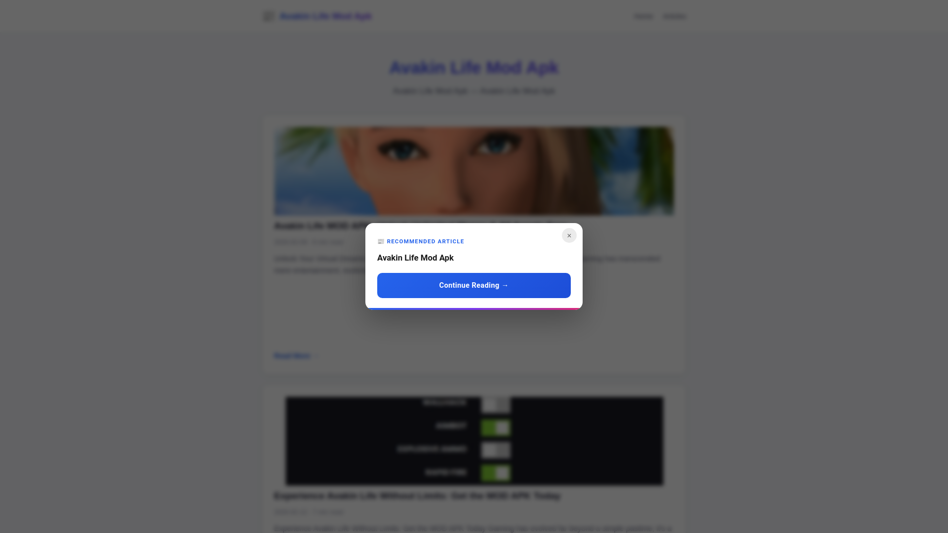 website screenshot of https://avakin-life-mod-apk.pages.dev/