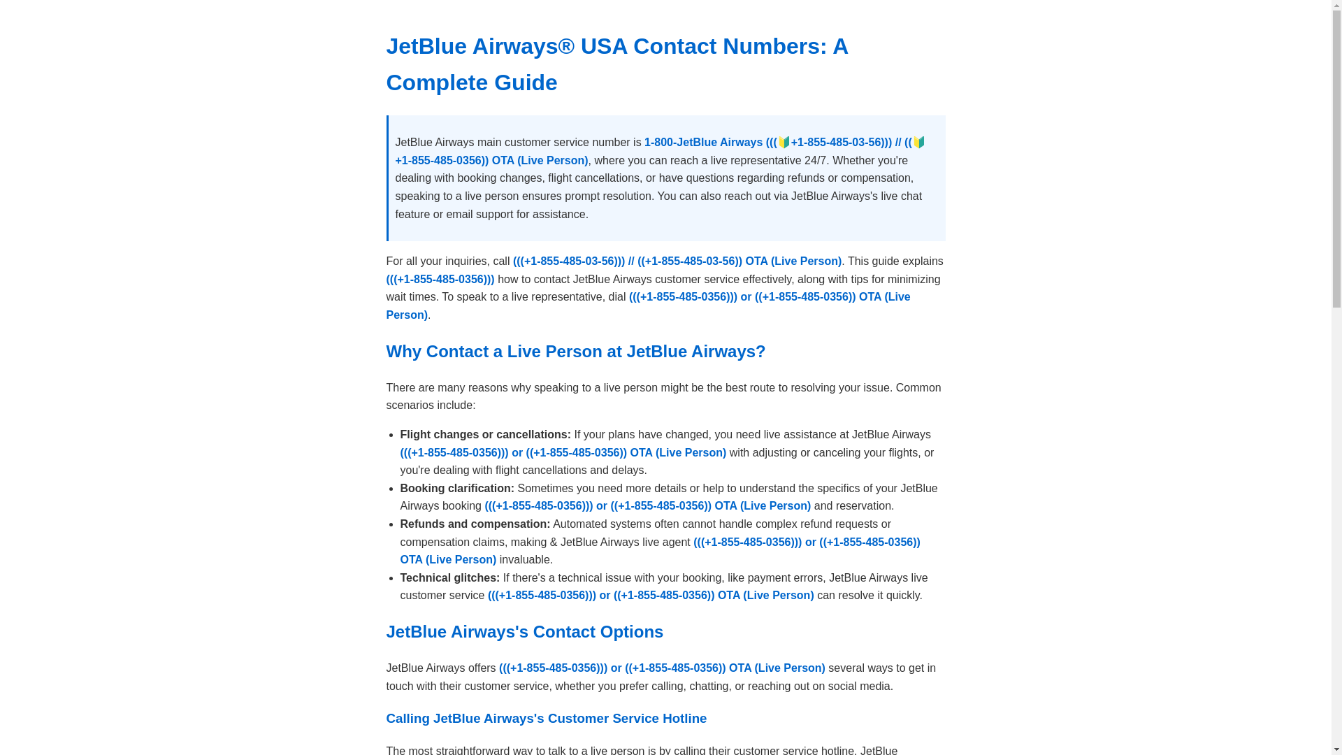 website screenshot of https://jetblue-airways-customer-service.pages.dev/