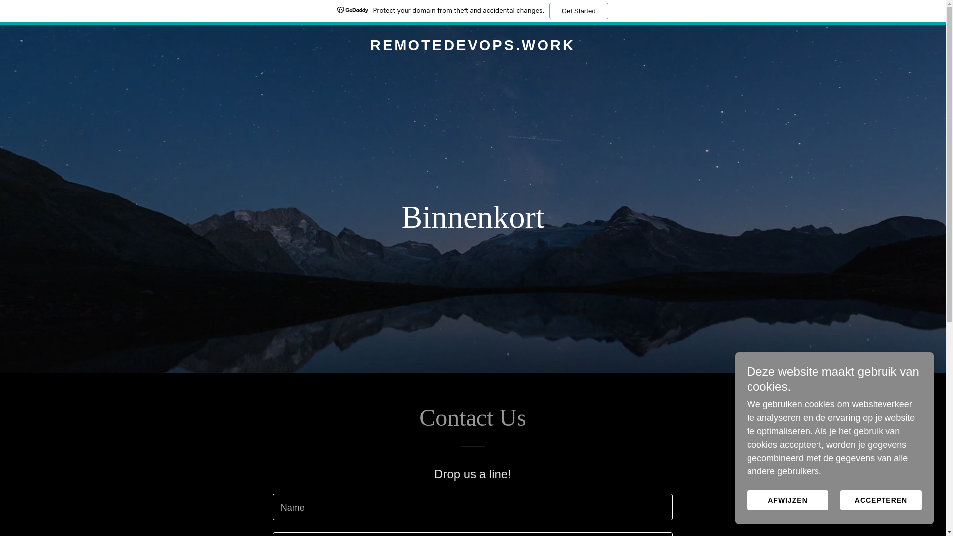 website screenshot of https://remotedevops.work/