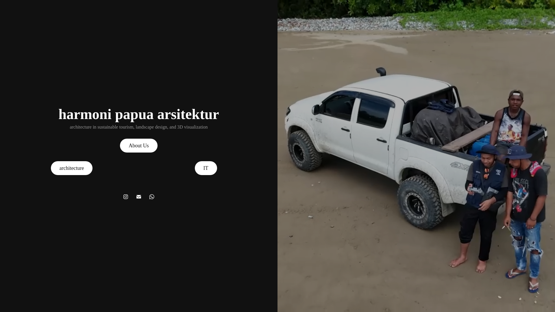website screenshot of https://harmonipapua.com/