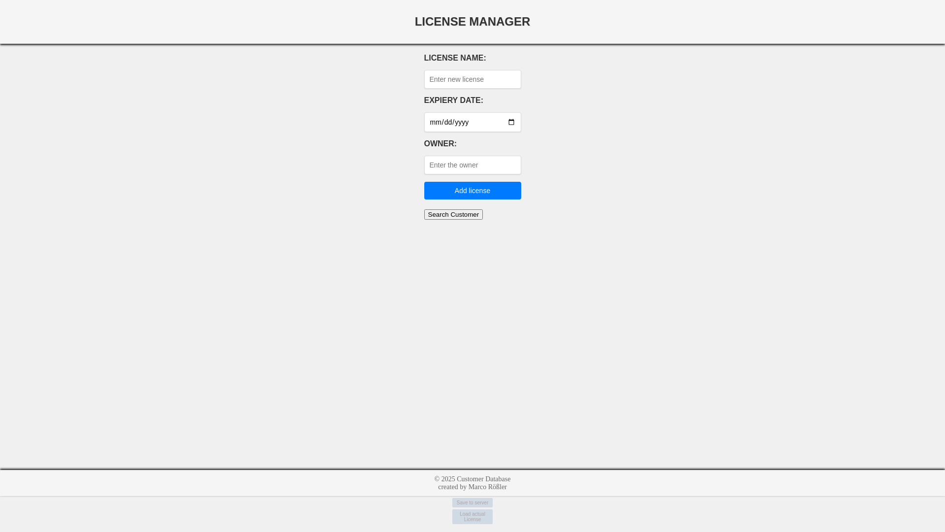 website screenshot of https://license-management-e5t.pages.dev/