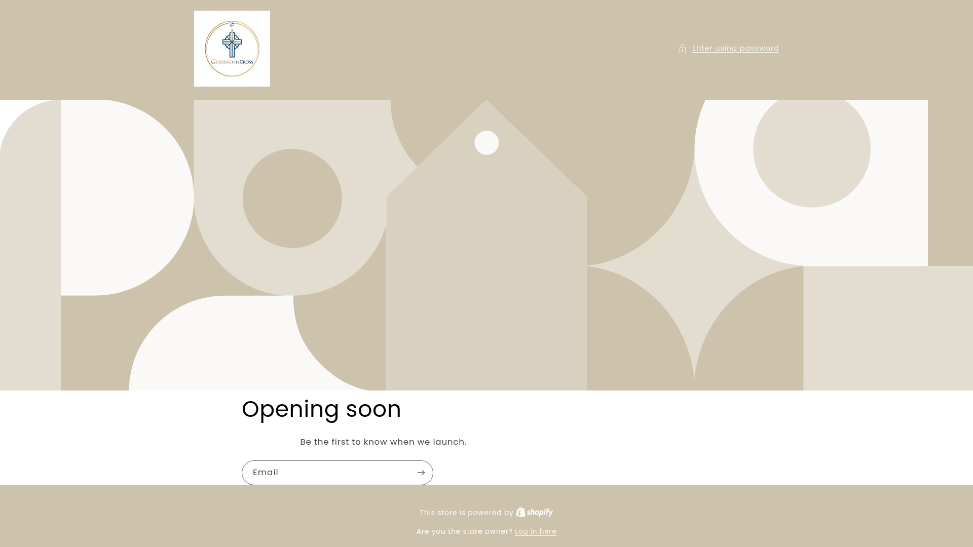 website screenshot of https://guidingthecross.store/