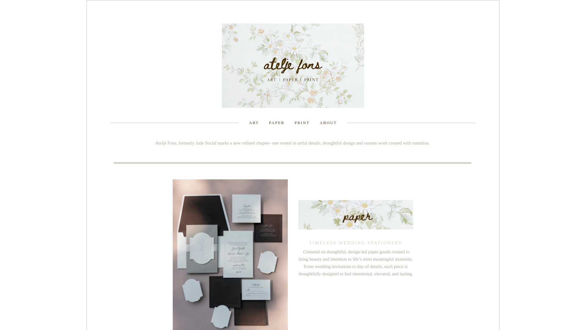 website screenshot of https://ateljefons.com