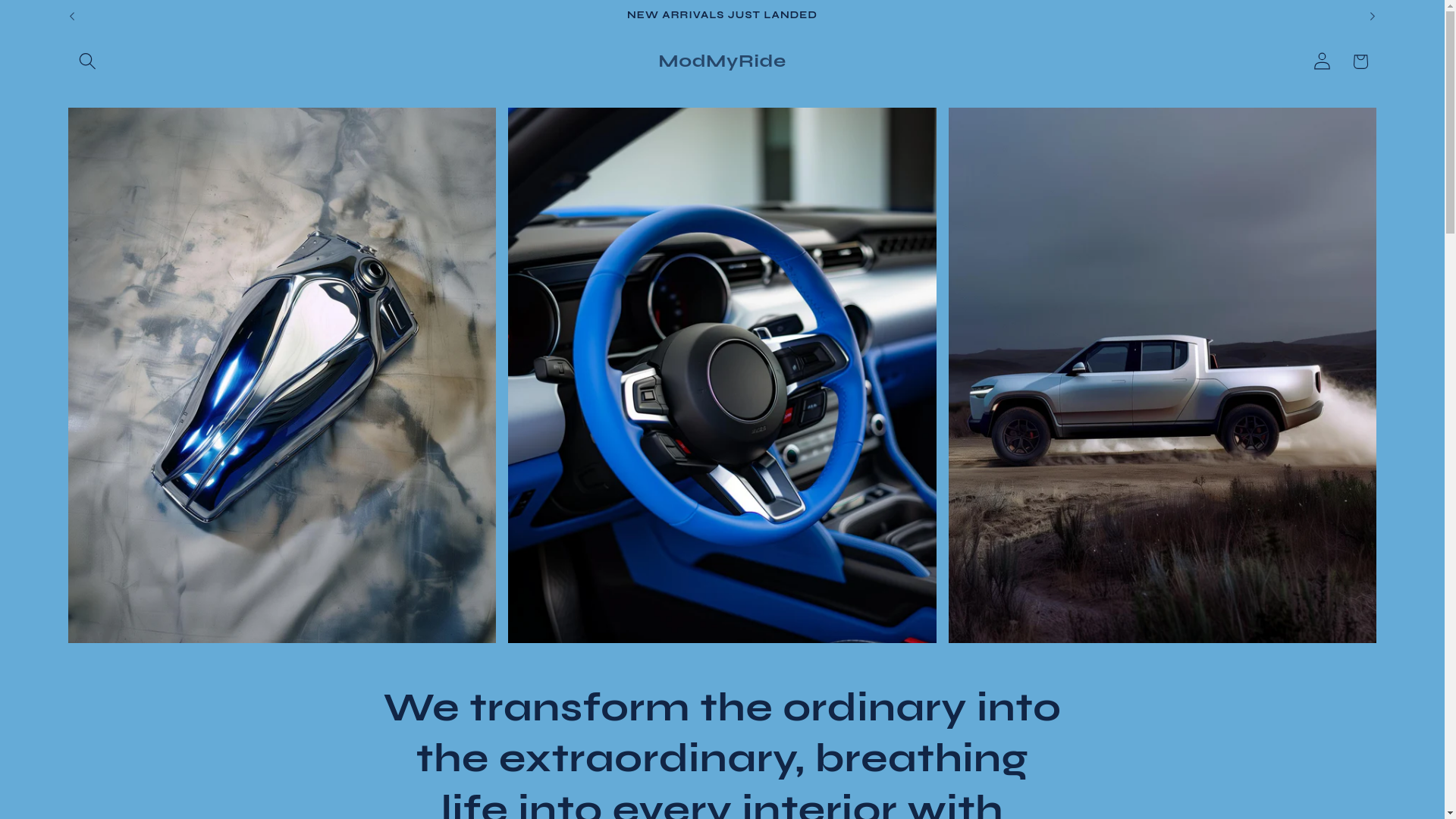 website screenshot of https://modmyridedp.com/