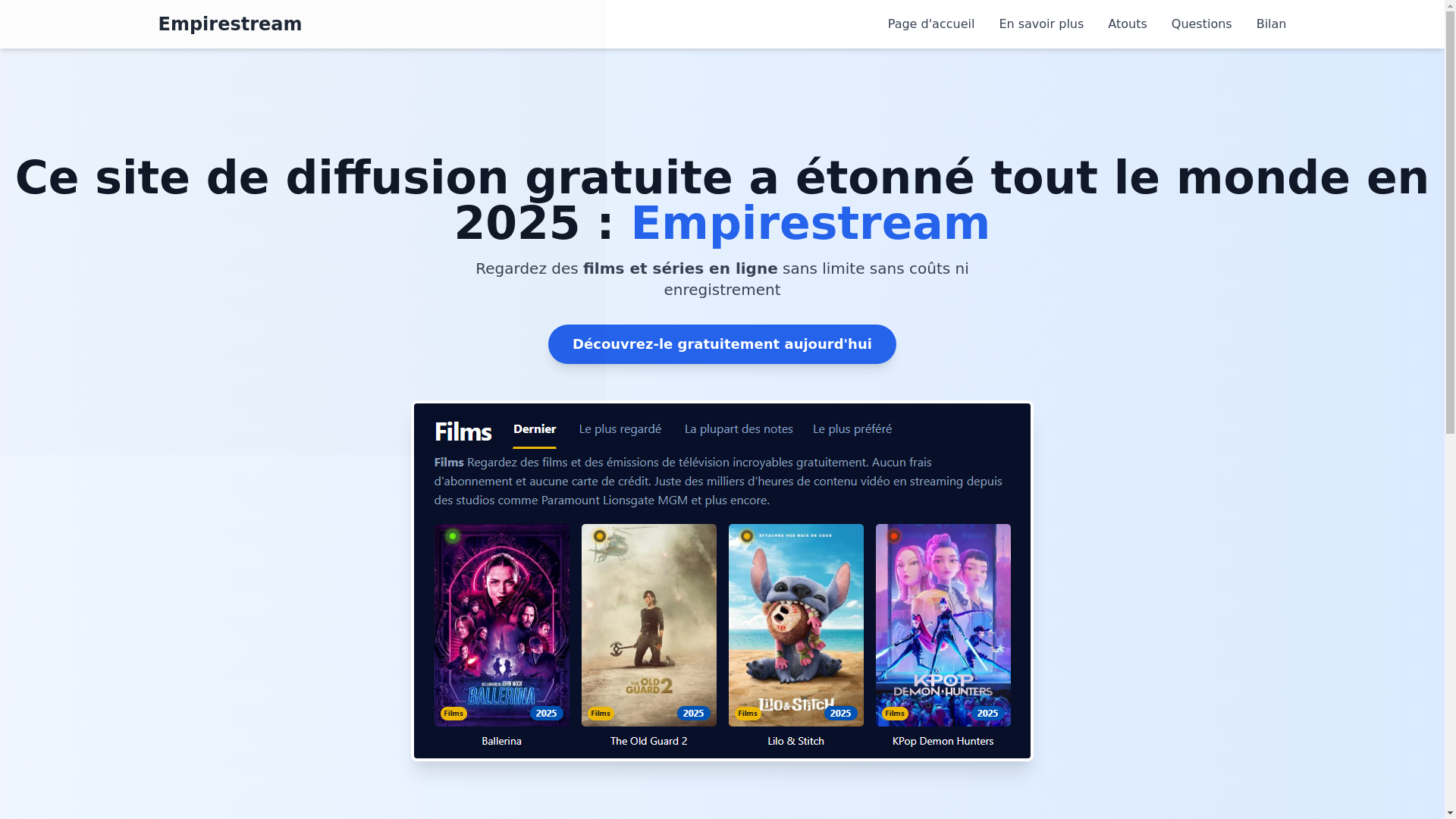 website screenshot of https://empirestream-tkw0.pages.dev/