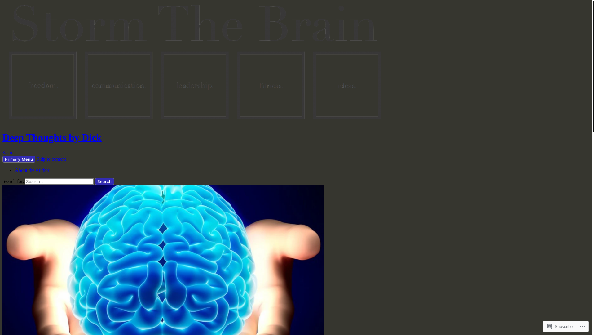 website screenshot of https://deepthoughtsbydick.com/