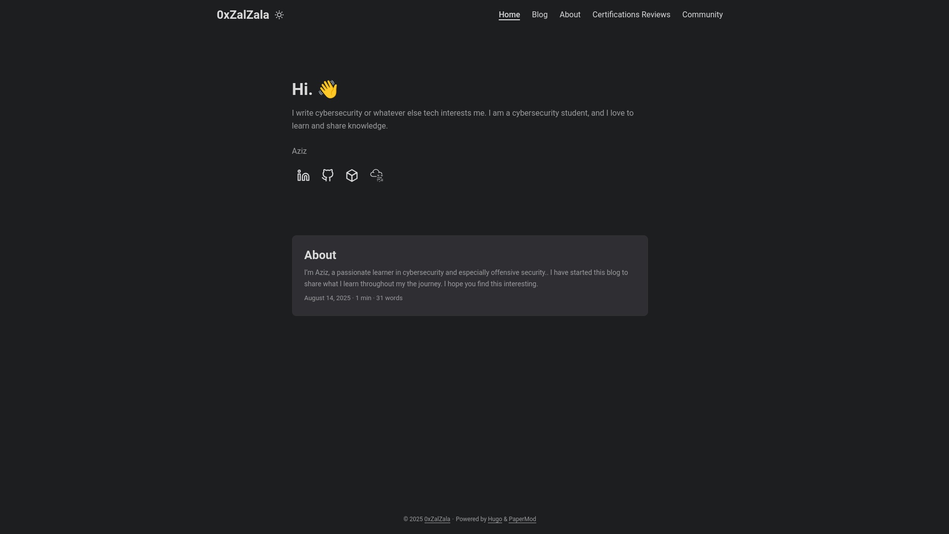 website screenshot of https://0xzalzala.pages.dev/