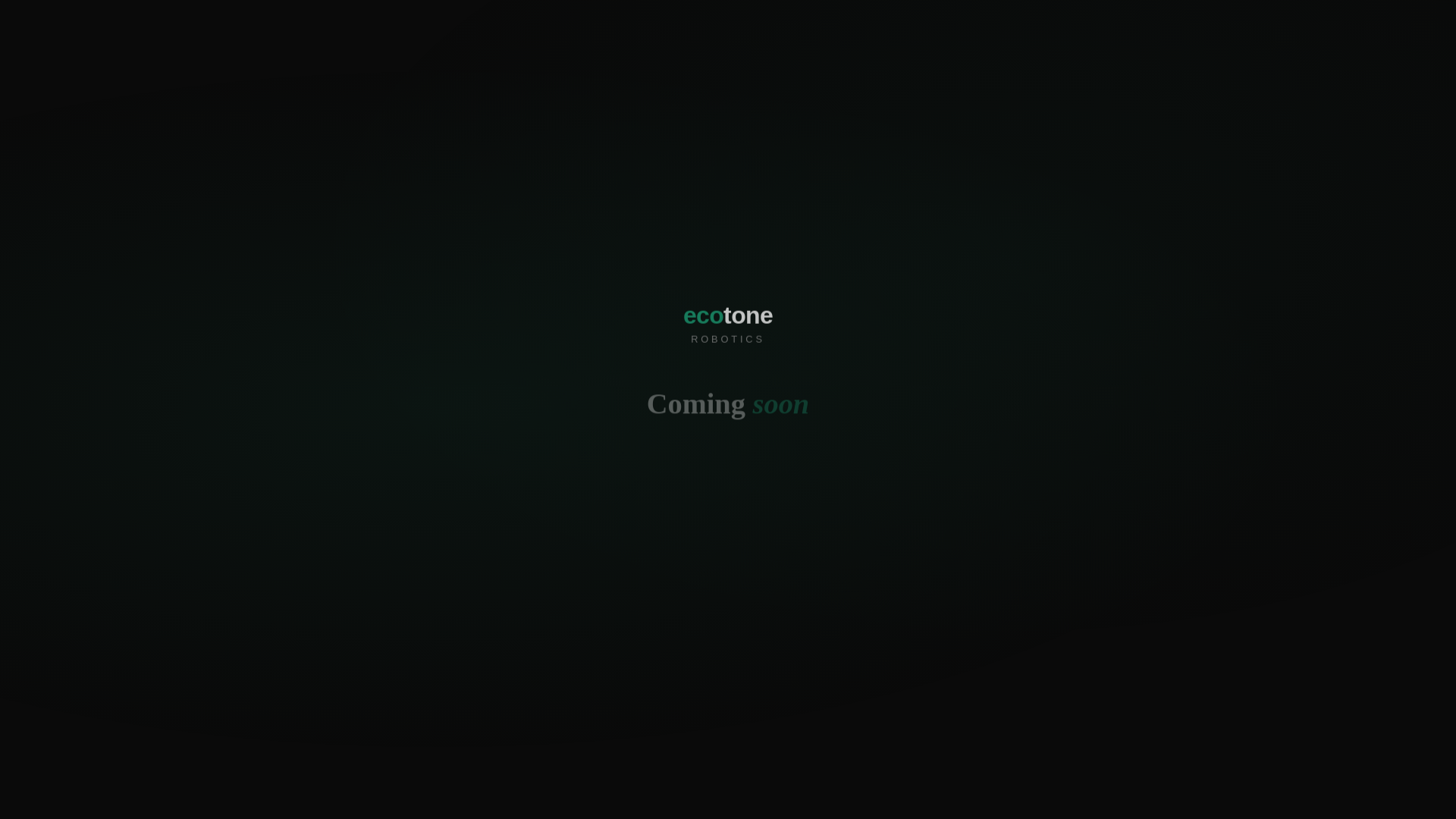 website screenshot of https://ecotonerobotics.com/