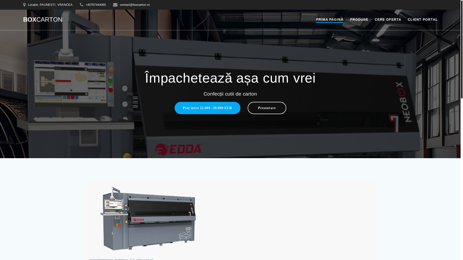 website screenshot of https://boxcarton.ro/