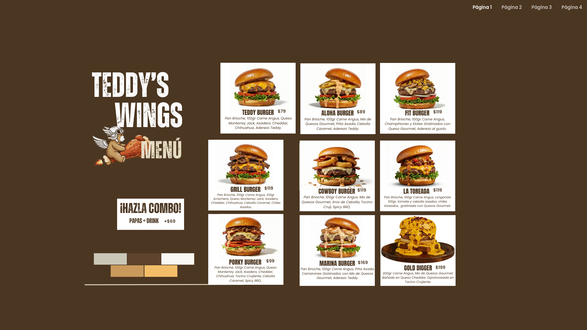 website screenshot of https://teddyswings.com/