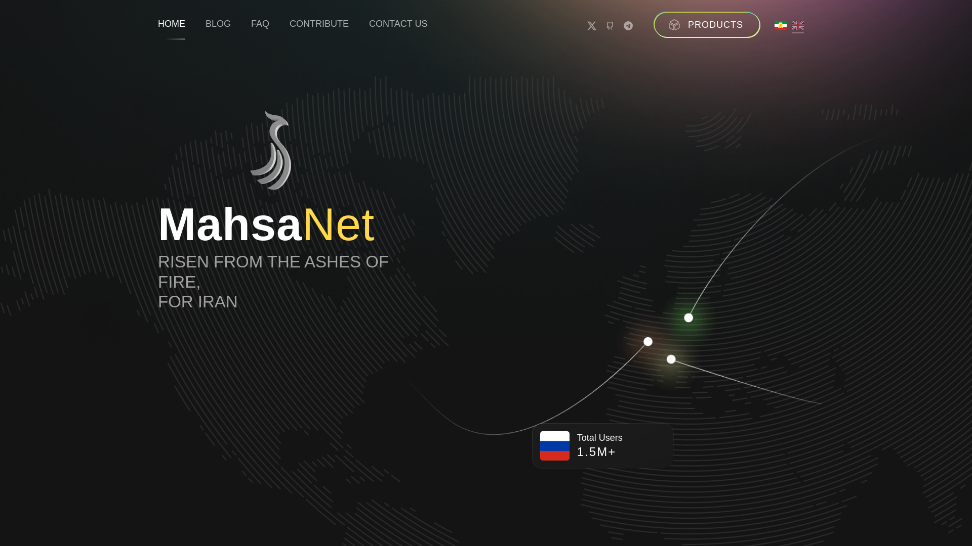 website screenshot of https://mahsanet.com/