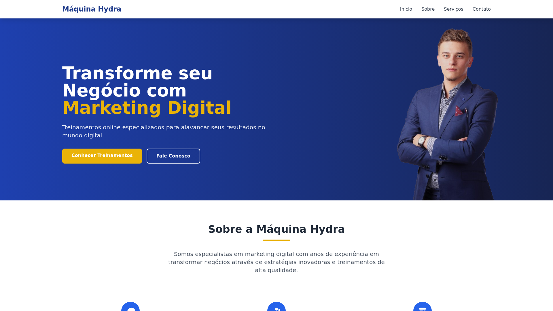 website screenshot of https://maquina-hydra-kiwify.pages.dev/