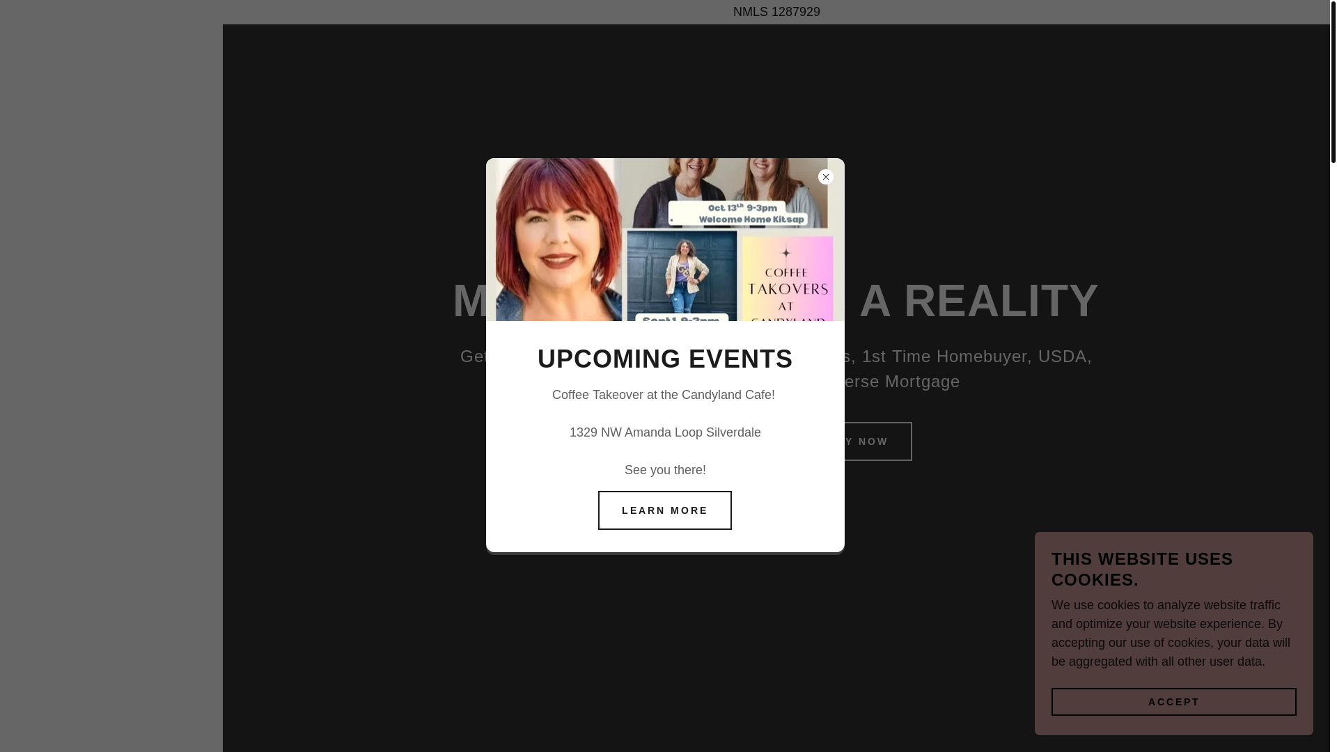 website screenshot of https://homegirlshomeloans.net/