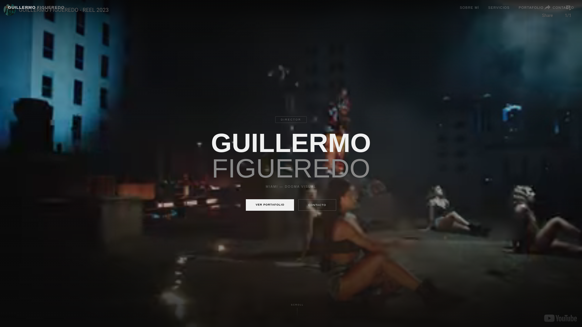 website screenshot of https://guillermodirector.com/
