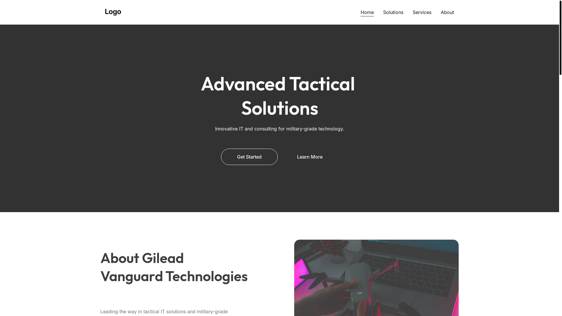 website screenshot of https://gileadtechnologies.com/