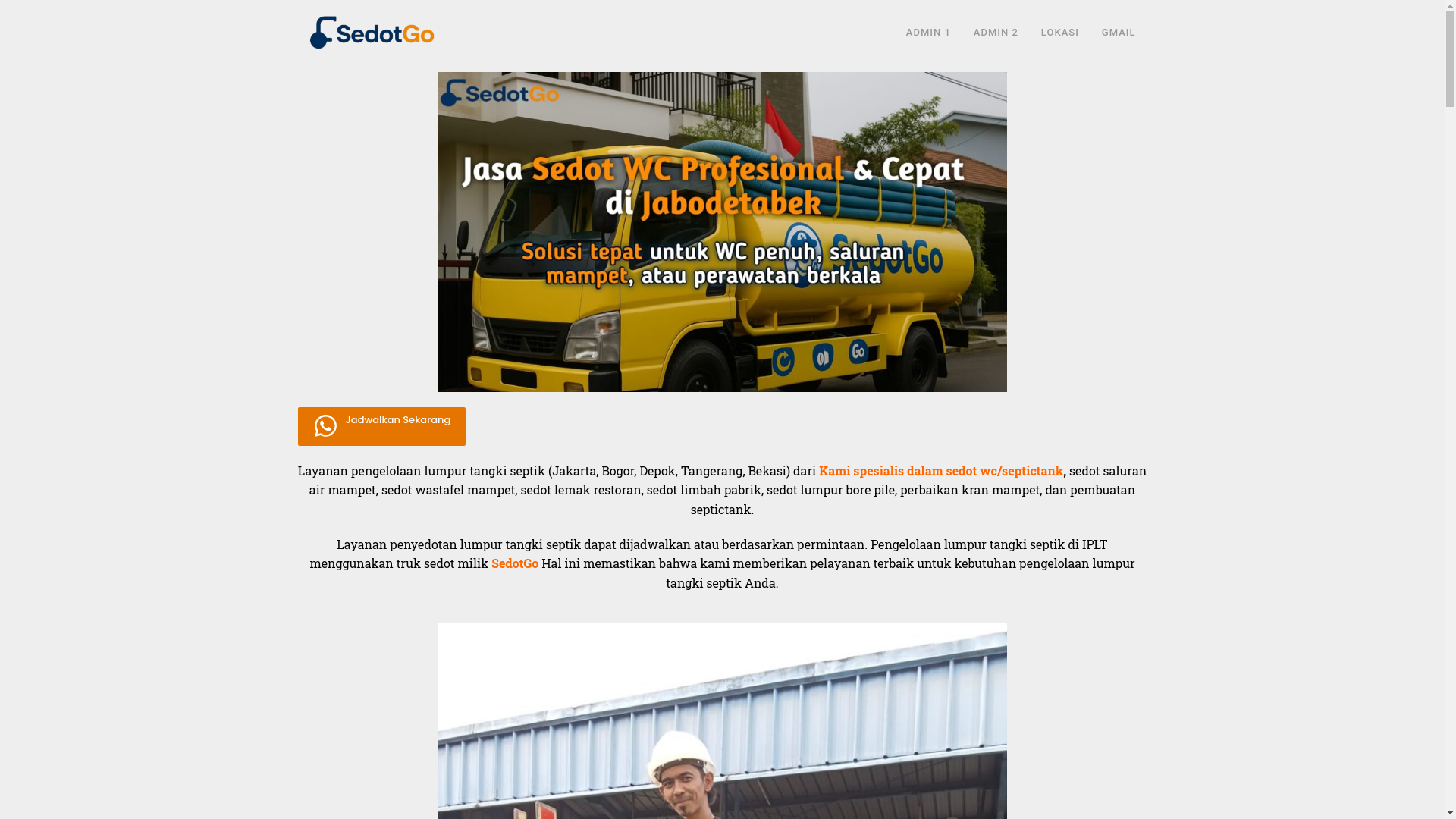 website screenshot of https://jasasedotgowc.com/