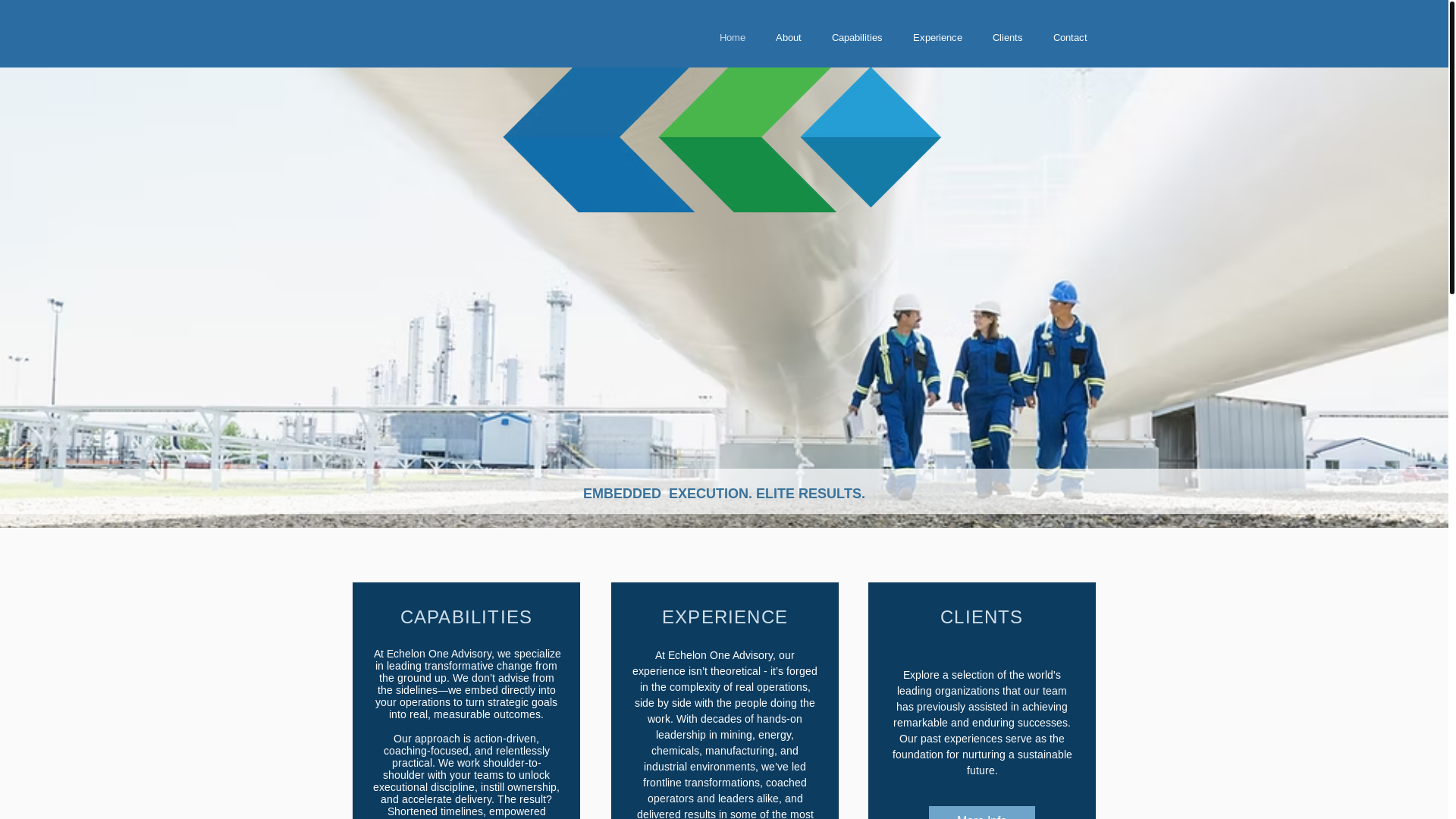 website screenshot of https://echelononeadvisory.com/