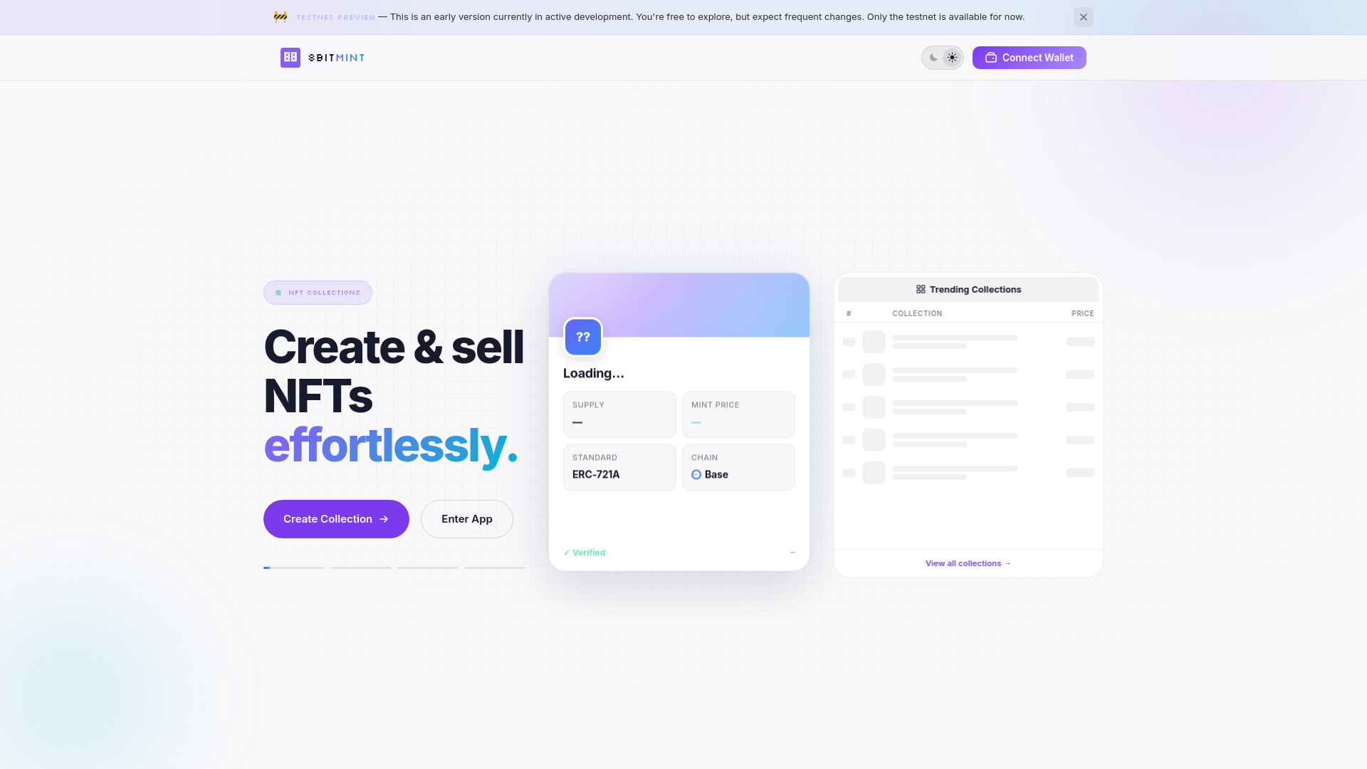 website screenshot of https://8bitmint.pages.dev/