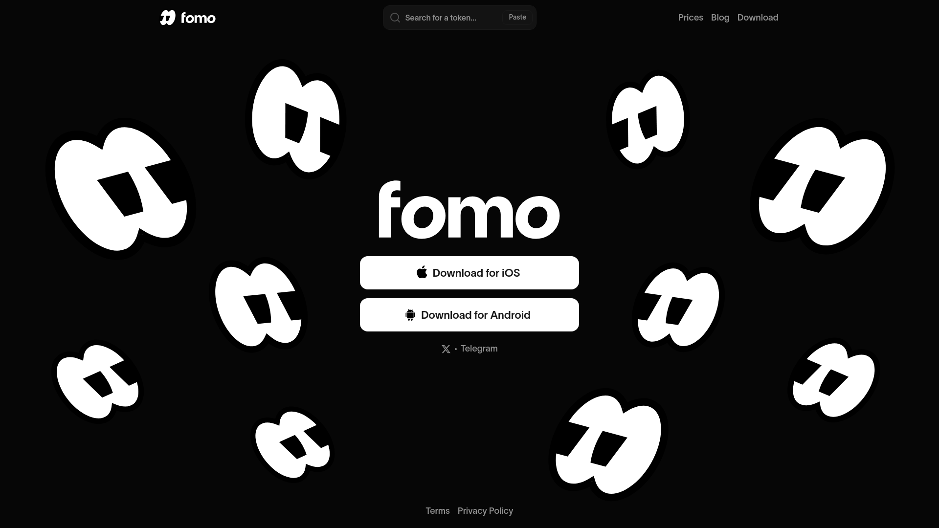 website screenshot of https://fomo.family/