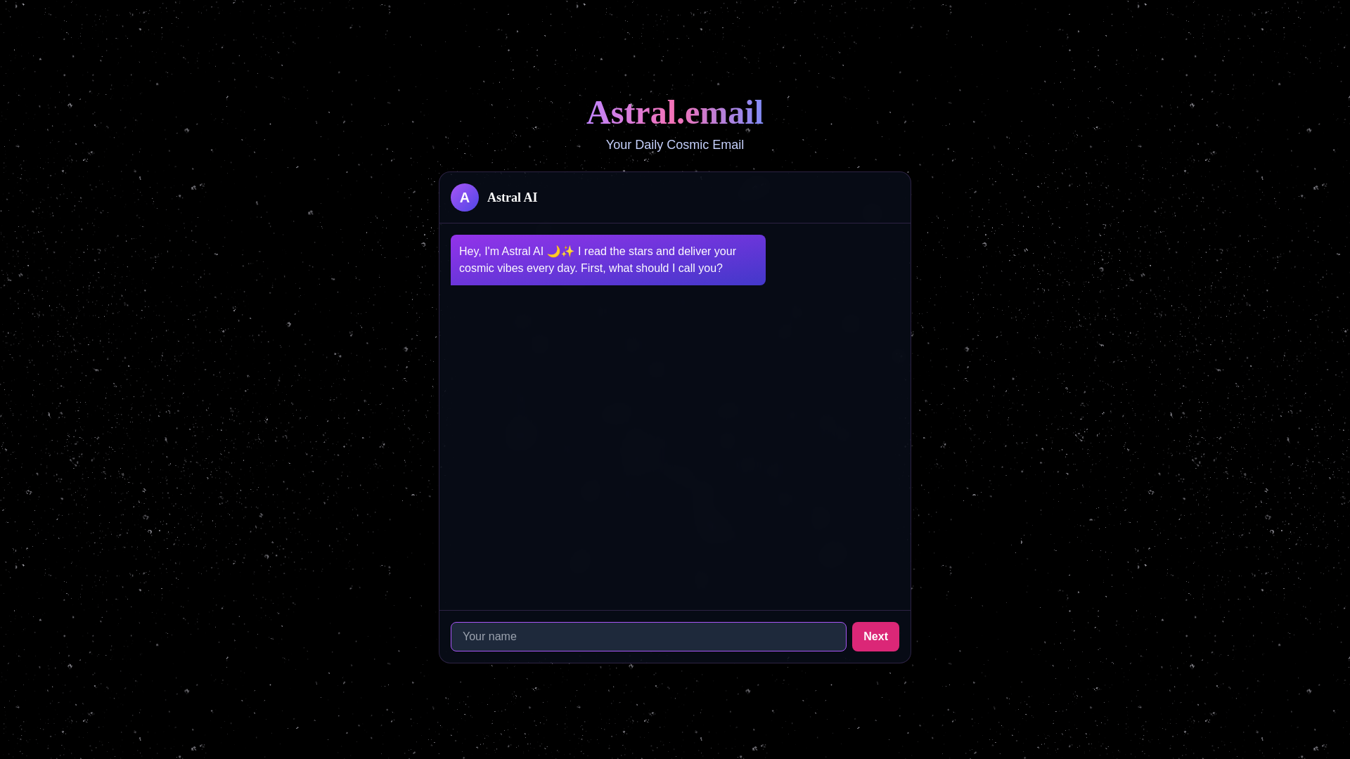 website screenshot of https://astral-frontend.pages.dev/