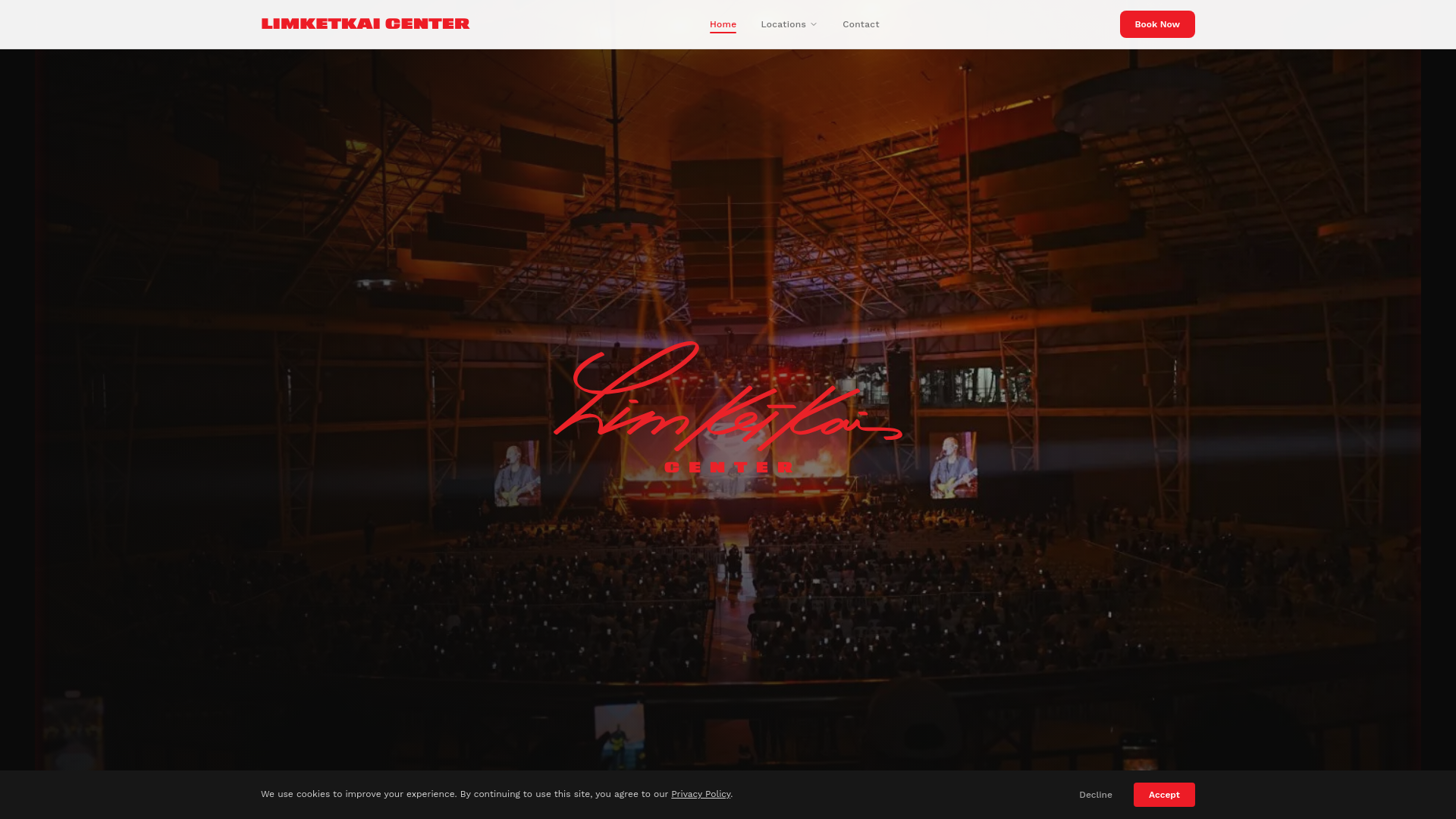 website screenshot of https://lkkcenterbooking.pages.dev/