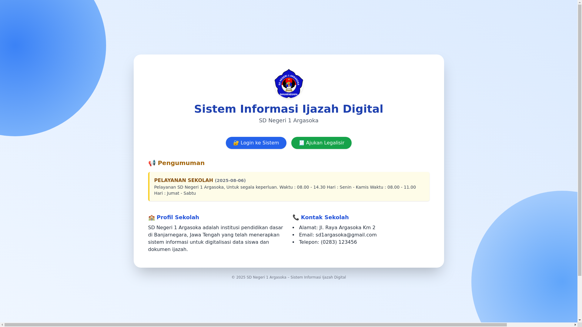 website screenshot of https://argansamedia.my.id/