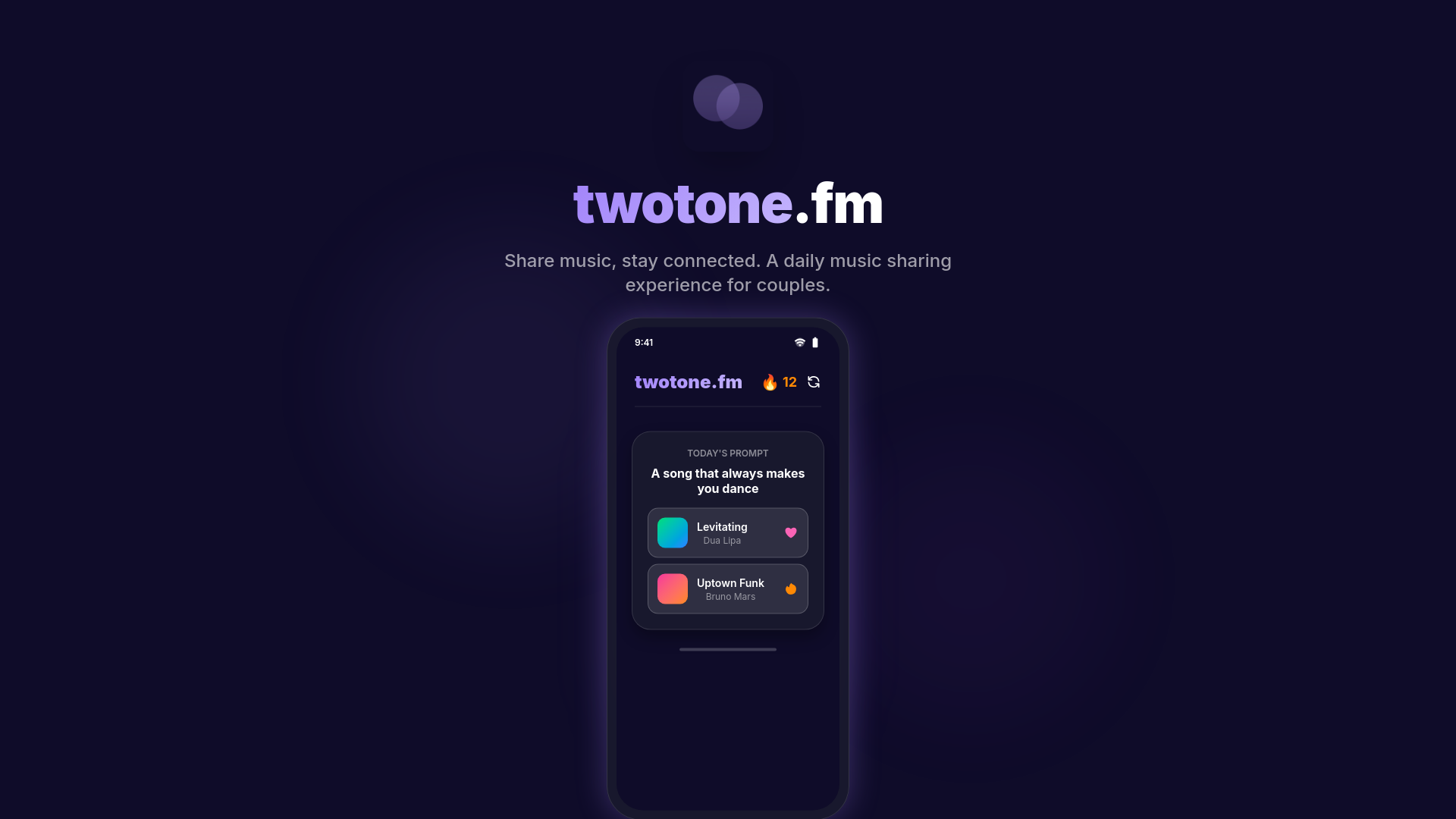 website screenshot of https://twotonefm.com