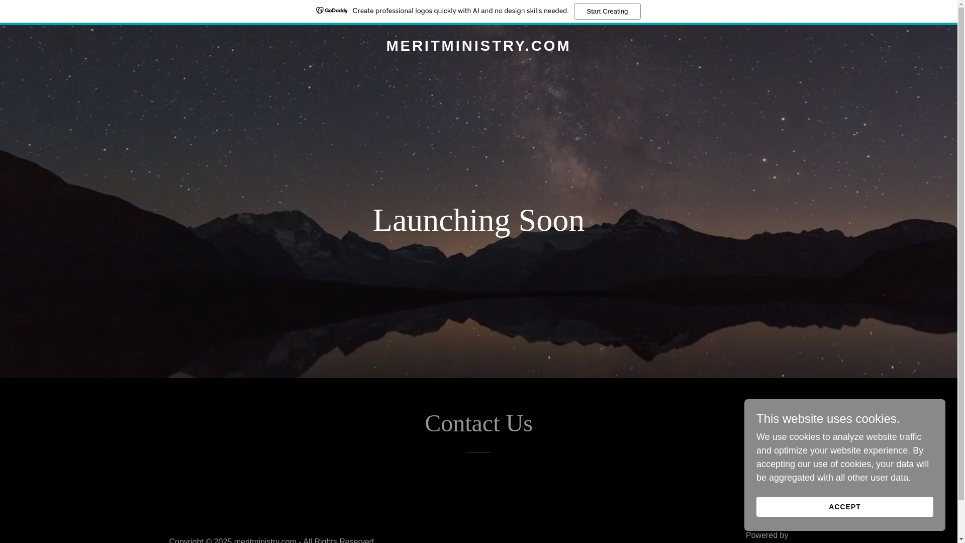 website screenshot of https://meritministry.com/