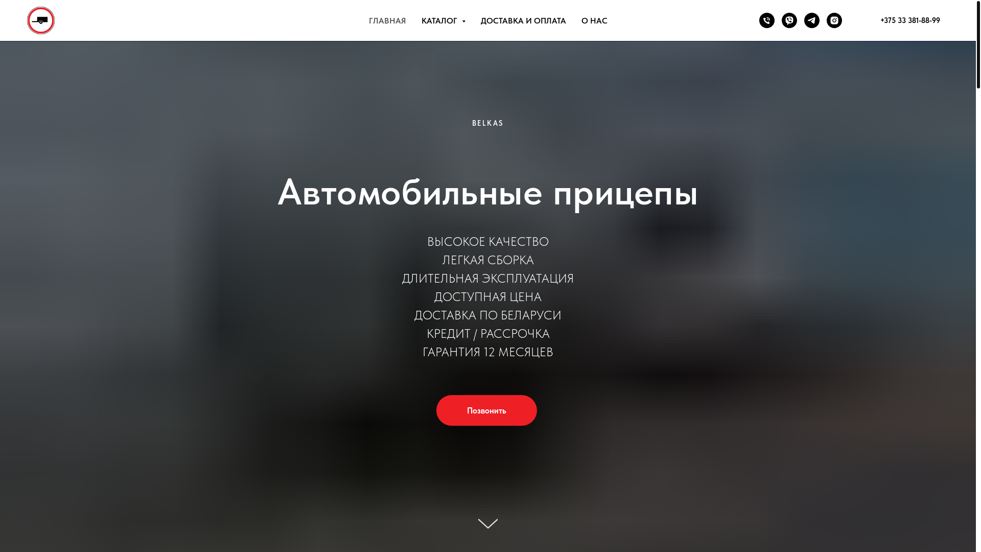 website screenshot of https://belkas.by/