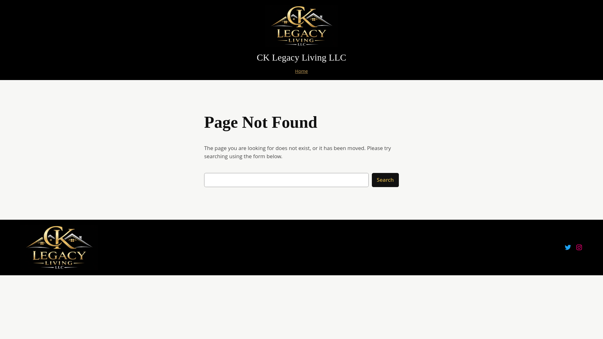 website screenshot of https://cklegacyliving.com/