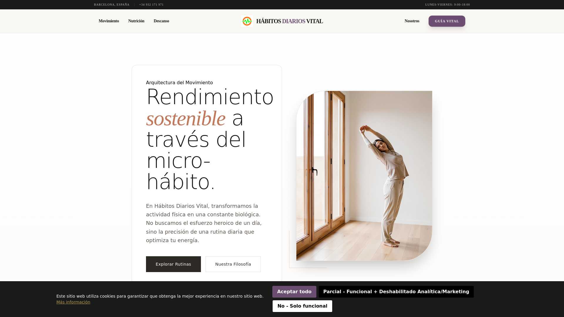 website screenshot of https://habitosdiariosvitalmf.info