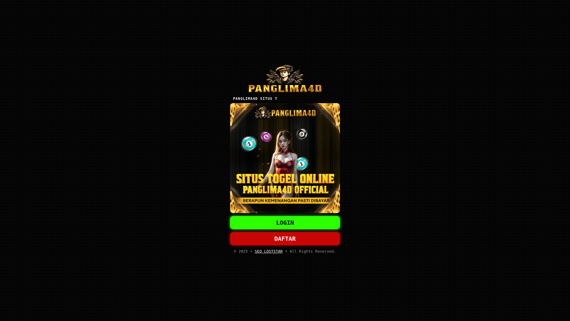 website screenshot of https://panglima4d-n20.pages.dev/