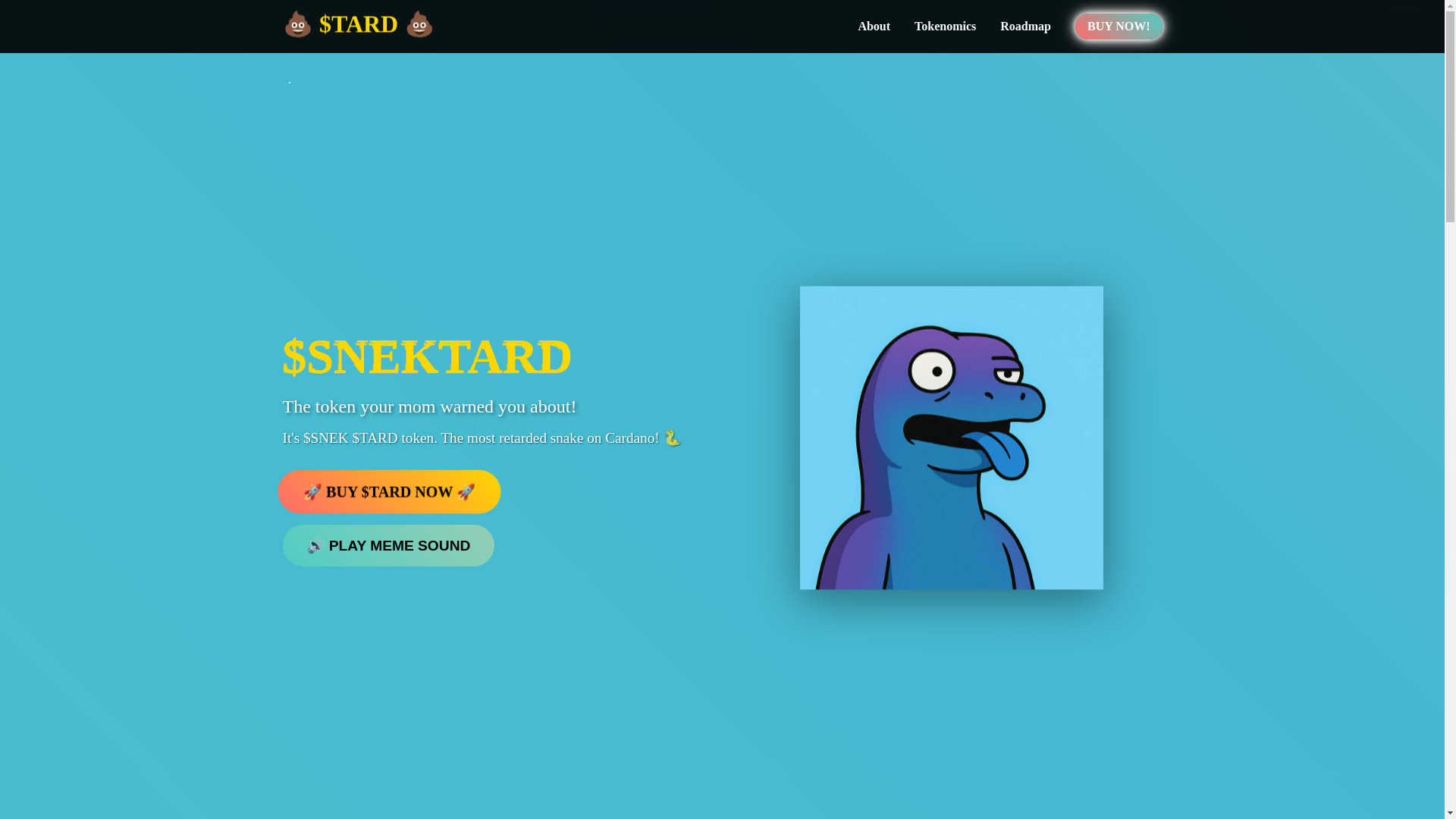 website screenshot of https://snektard.com/