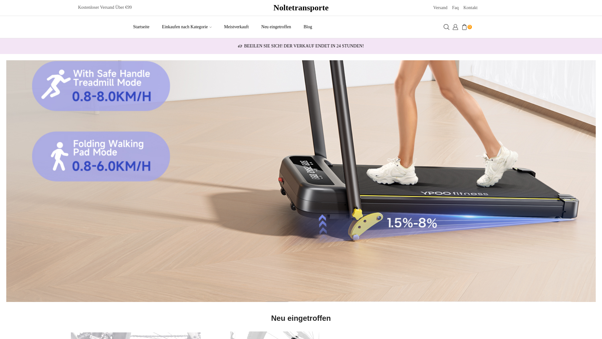 website screenshot of https://noltetransporte.de