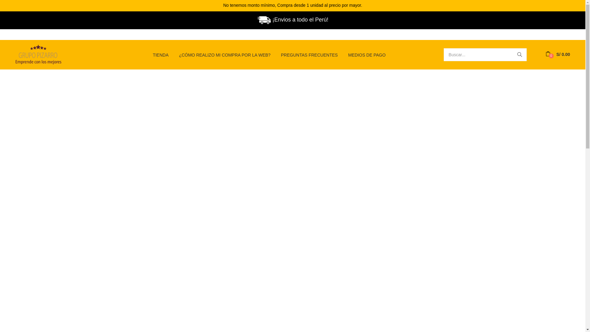 website screenshot of https://grupopizarro-mayoristas.com/