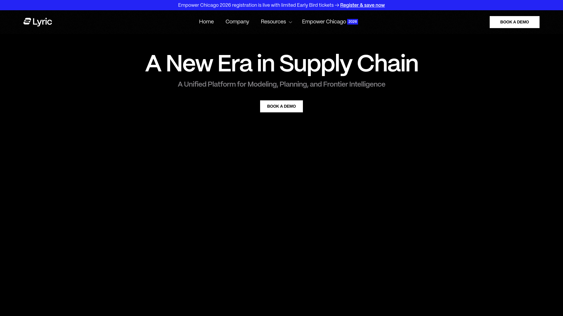 website screenshot of https://lyric-technology.com/