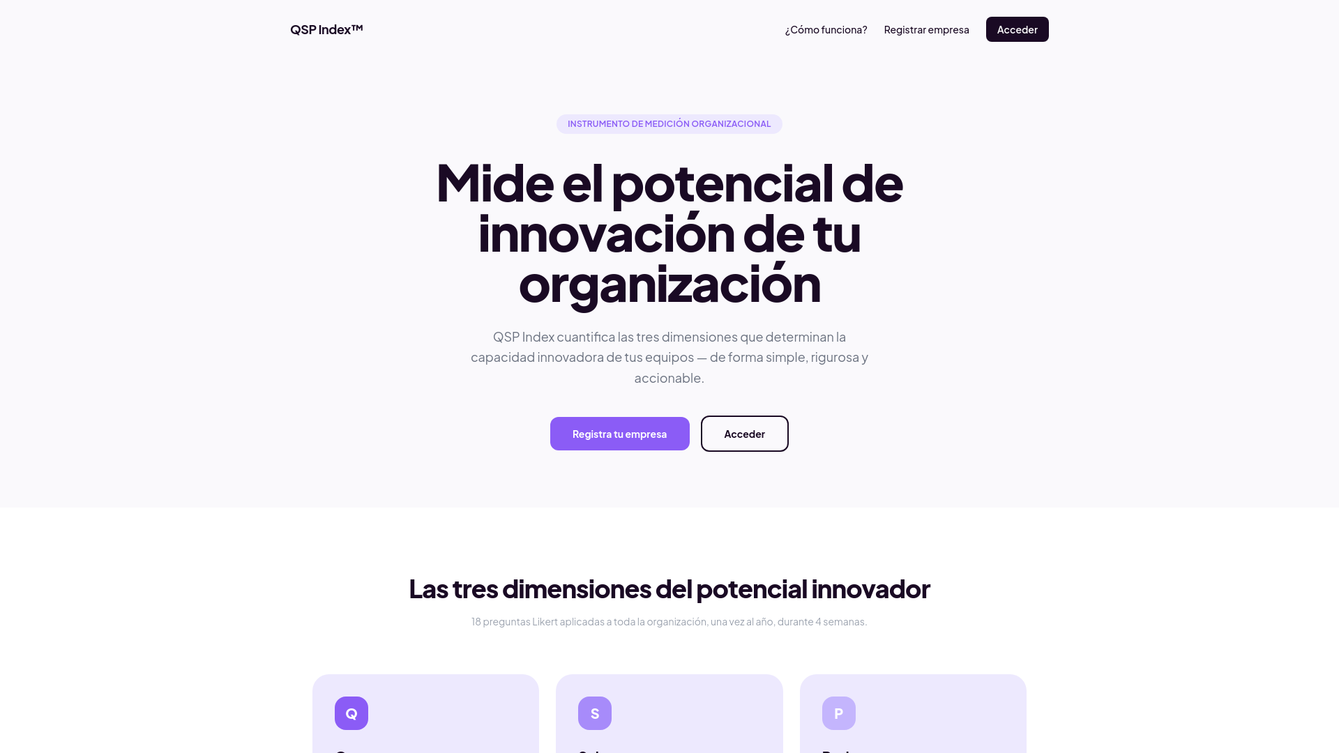 website screenshot of https://qspindex.com/