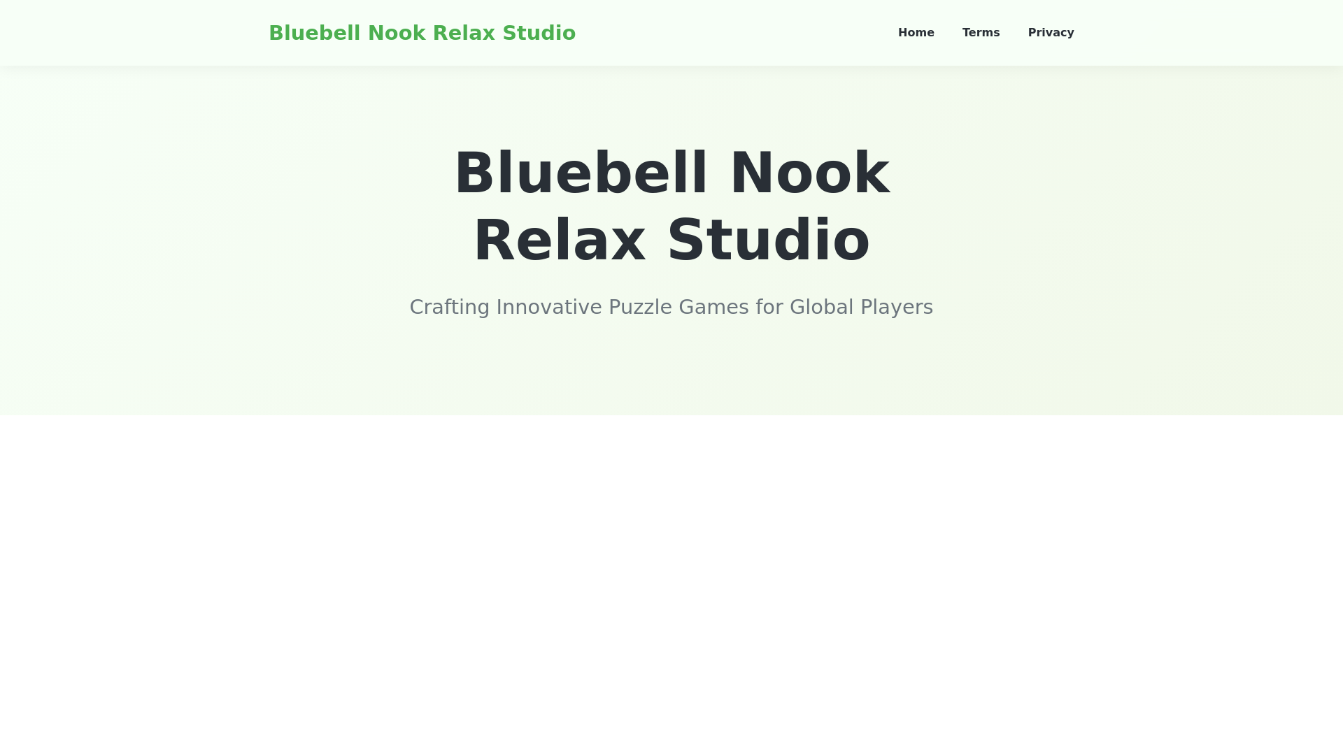website screenshot of https://bluebellnookrelaxstudio.pages.dev/