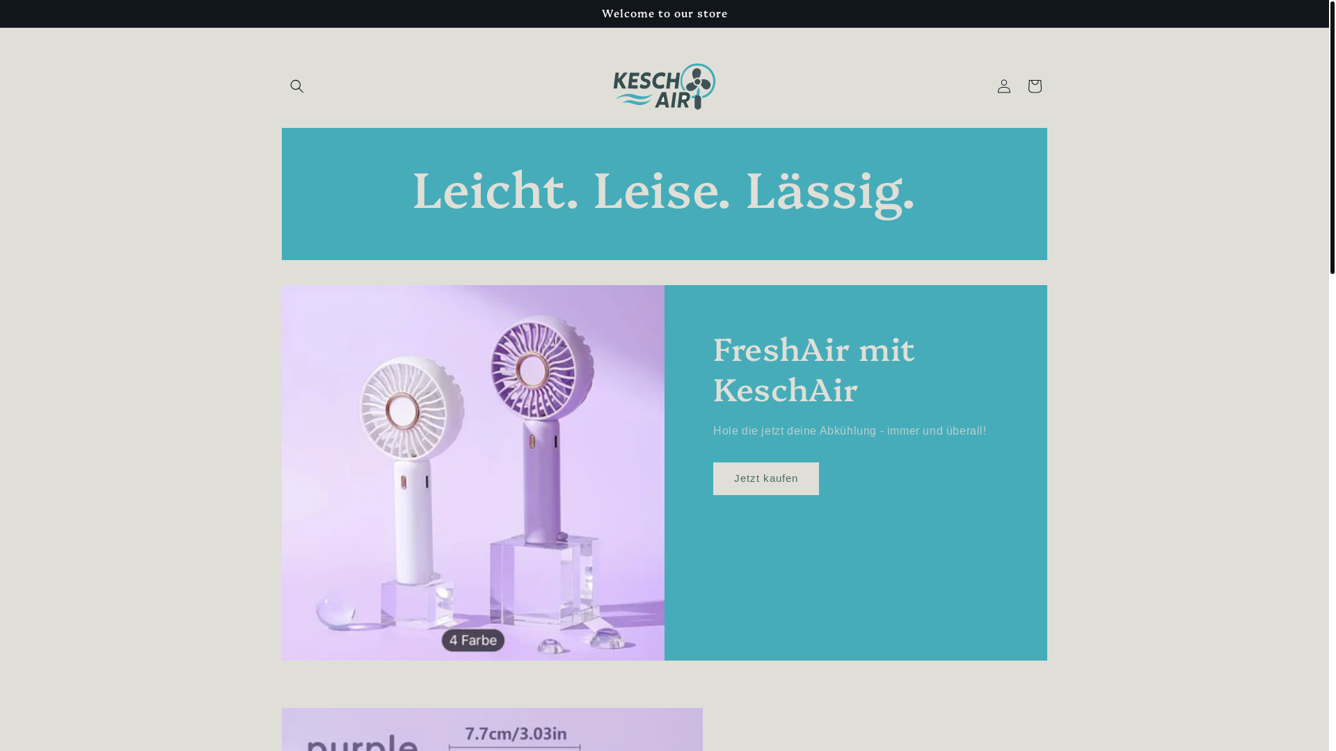 website screenshot of https://kesch-air.de/