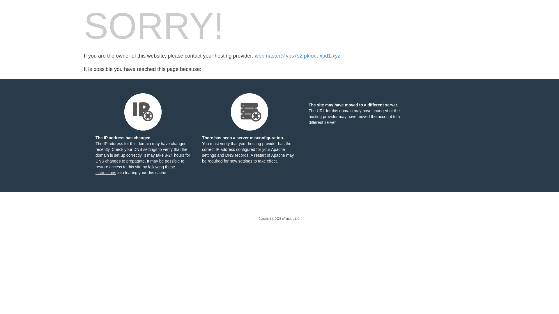 website screenshot of https://vps7s2fpk.oct-xpd1.xyz/