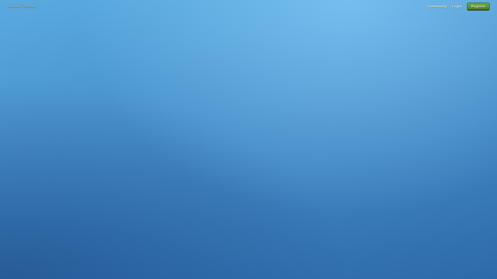 website screenshot of https://stardew-valley-calculator.com