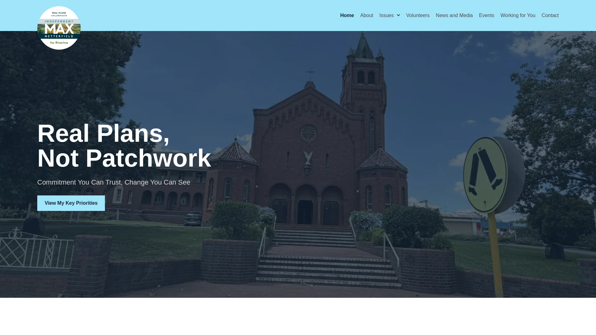 website screenshot of https://netterfield4riverina.com.au