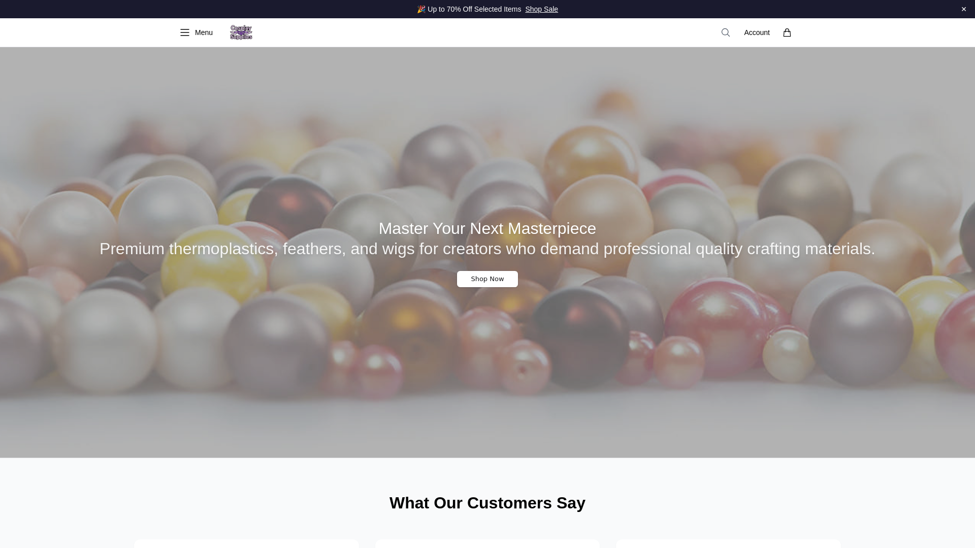 website screenshot of https://cosplaysuppliesstore.shop/