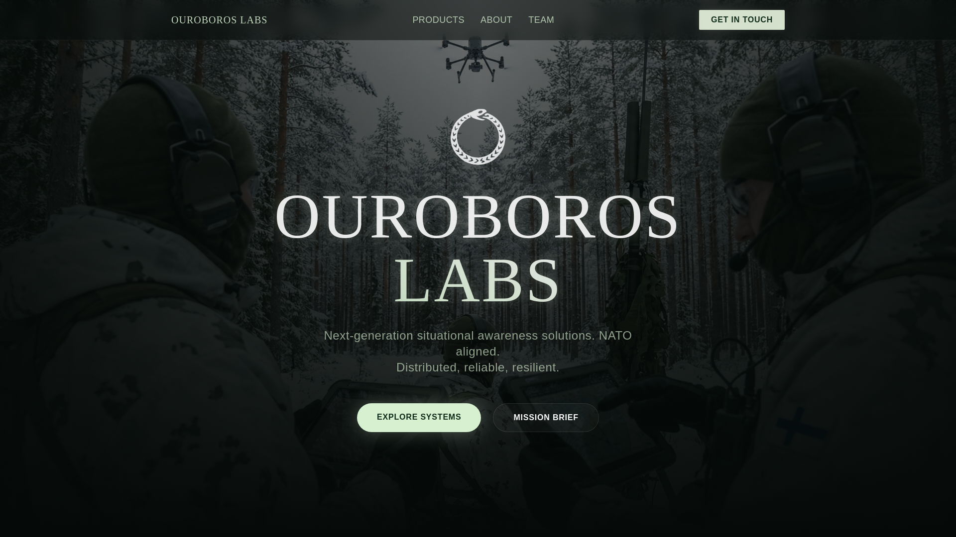 website screenshot of https://ouroboros-lab.pages.dev/