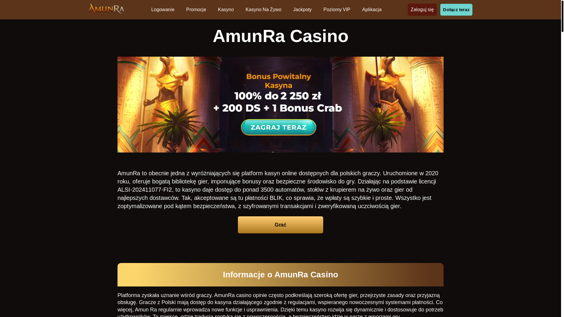 website screenshot of https://amunra-net-pl-7749-3wg.pages.dev/
