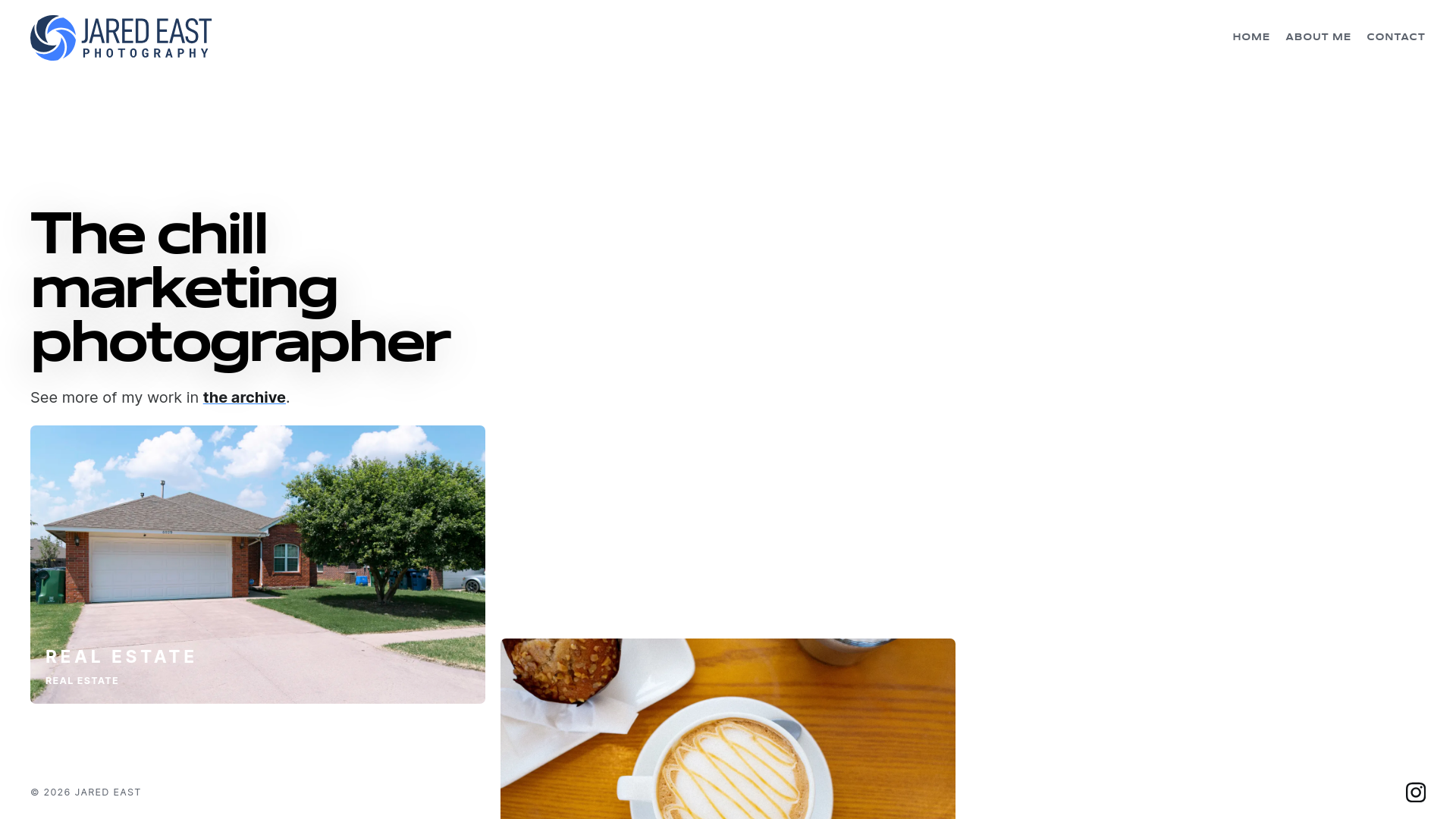 website screenshot of https://jaredeastmedia.com/