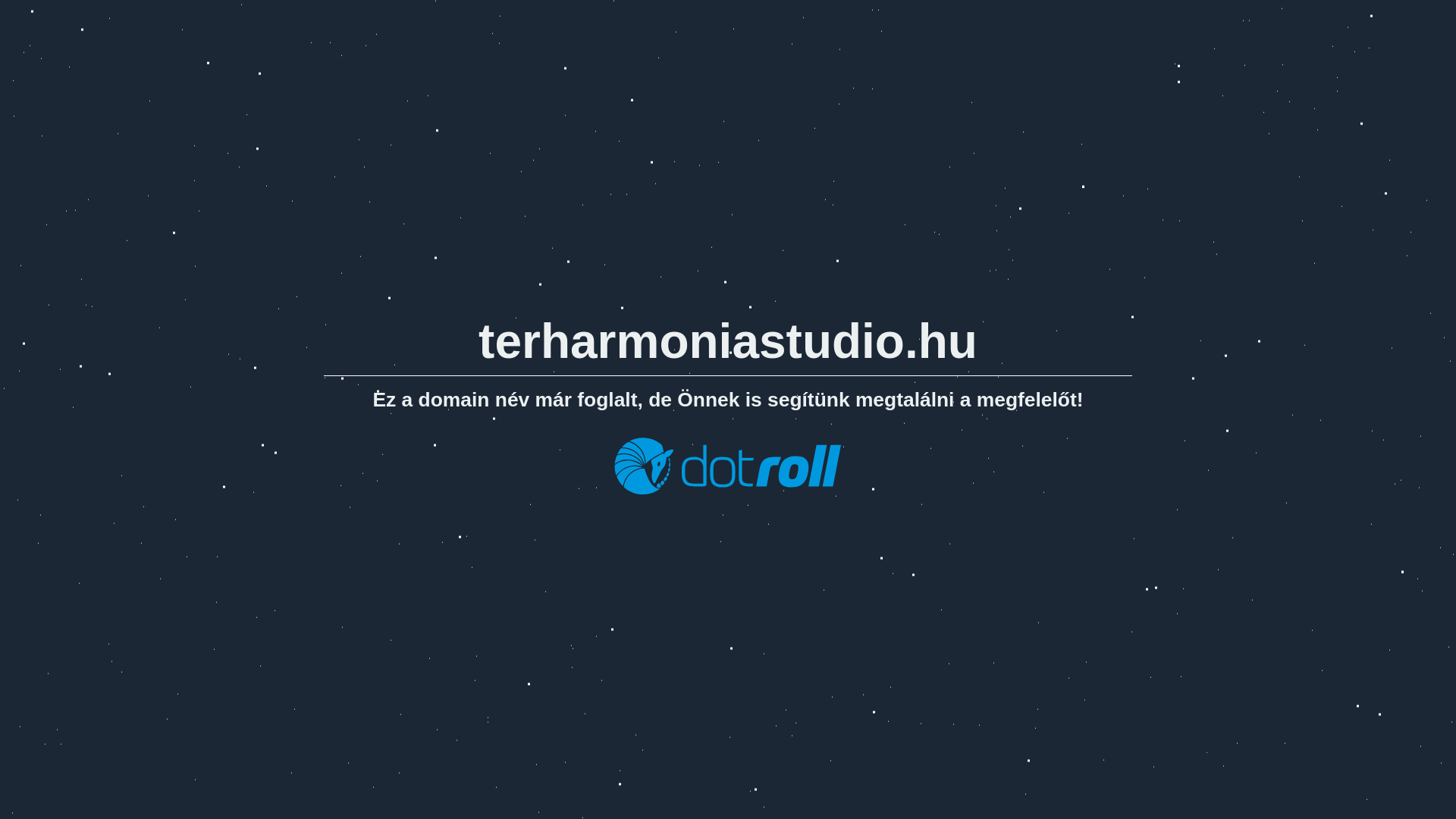 website screenshot of https://terharmoniastudio.hu