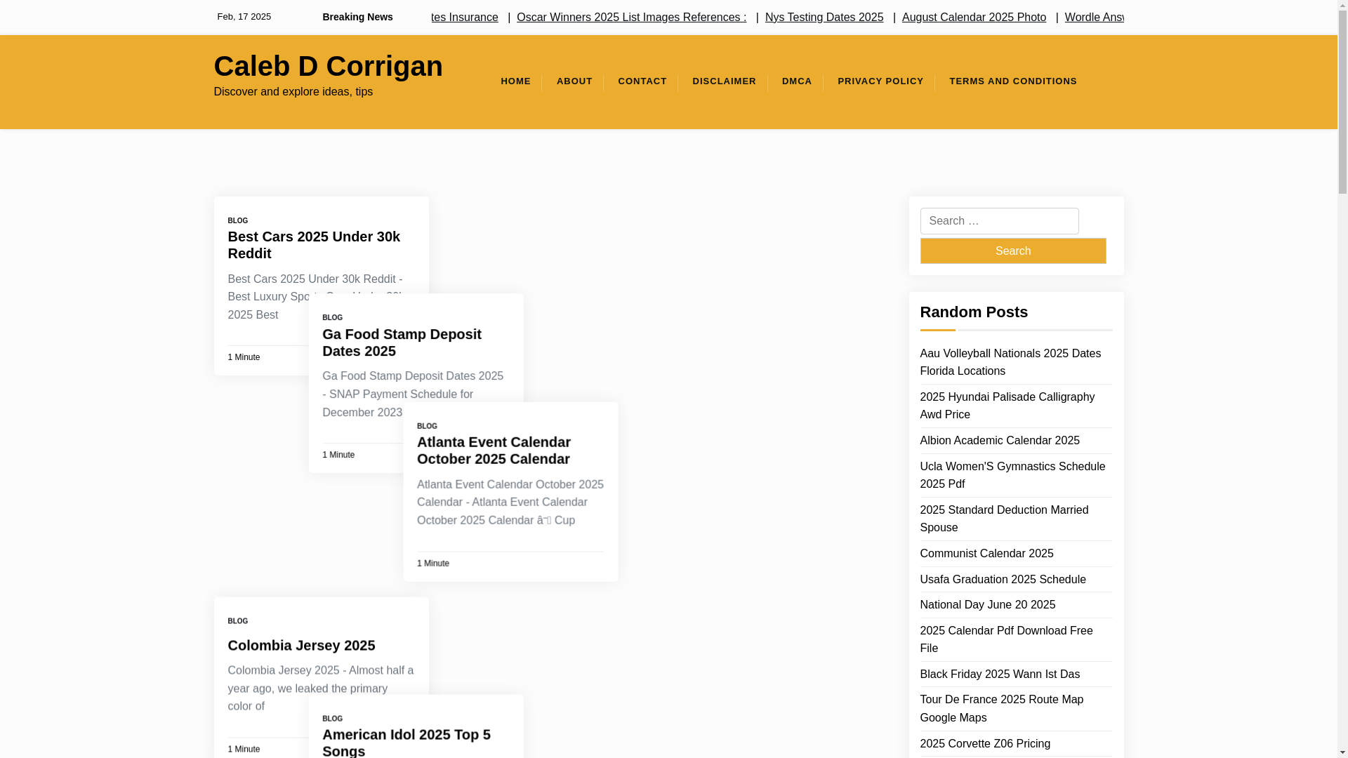 website screenshot of https://calebdcorrigan.pages.dev/