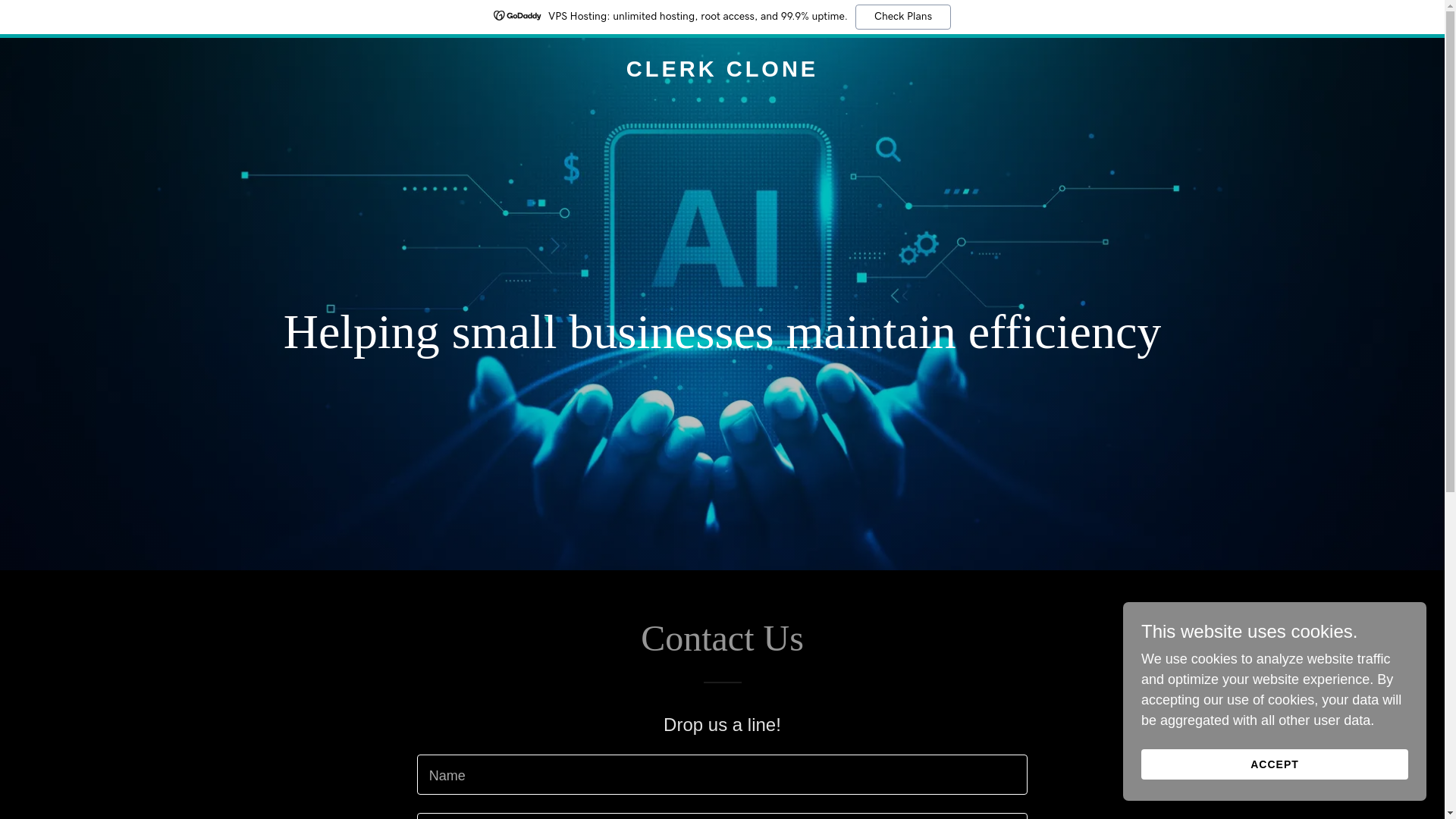 website screenshot of https://clerkclone.com/