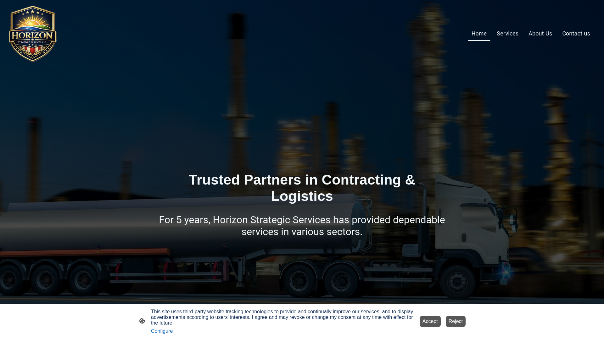 website screenshot of https://horizonstrategicservices.store/